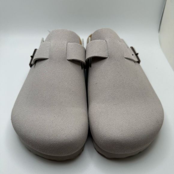 CUSHIONAIRE Women's Cork Footbed Clog 9 WIDE IVORY - Picture 2 of 7